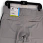 NWT Womens Gray Flat Front Pockets Regular Fit Softball Pants Size Medium image number 4