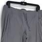 Womens Gray Flat Front Zipper Pocket Tapered Leg Pull-On Capri Pants Size 12 image number 3
