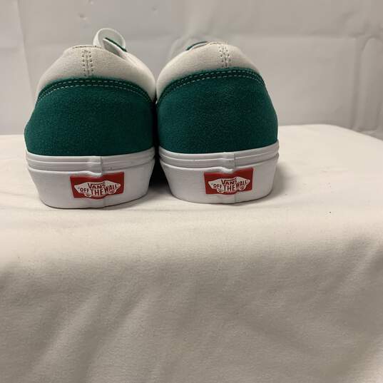 Men's Green And White Vans Size: 10 image number 5
