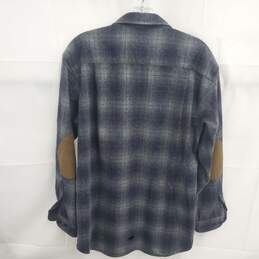 Pendleton Wool Trail Dark Gray Elbow Patch Long Sleeve Shirt Men's Size M alternative image