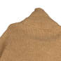 NWT Womens Tan Knitted Mock Neck Pullover Sweater Size X-Large image number 2