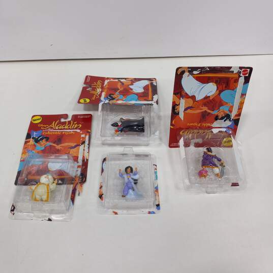 Bundle of Assorted Disney Aladdin Character Toy Figures In Original Packaging image number 9