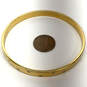 Designer Swarovski Gold-Tone Sparkling CZ Bangle Bracelet w/ Dust Bag image number 3