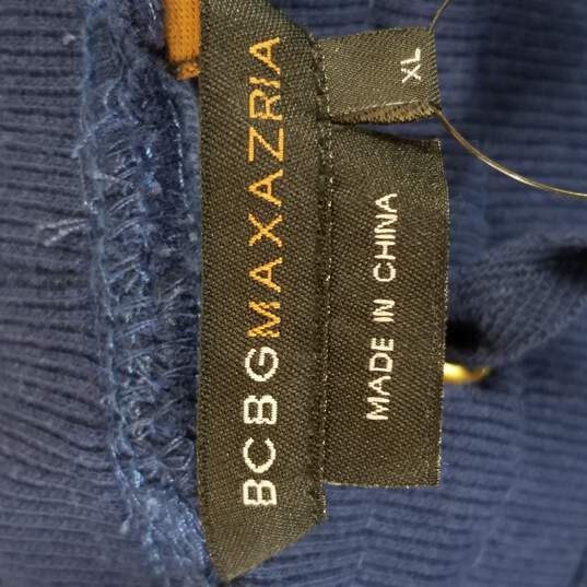 BCBGMaxazria Women Navy Blue Sweatpants XL NWT image number 4