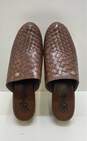 Brighton Leather Crosby Woven Mule Sandals Brown 8.5 image number 5