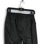 NWT Womens Black Flat Front Elastic Waist Drawstring Jogger Pants Size S image number 4