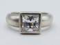 925 Sterling Silver + Square Cut CZ Ring Size 8 image number 1