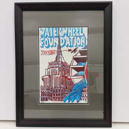 Framed Drawing Of Waterwheel Foundation Signed Copy 268/300