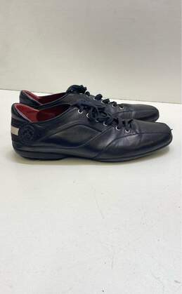 Bally Leather Lace Up Driving Shoes Black 7.5