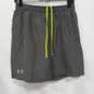 UNDER ARMOUR FITTED HEAT GEAR GREY AND GREEN SHORTS SIZE M image number 1