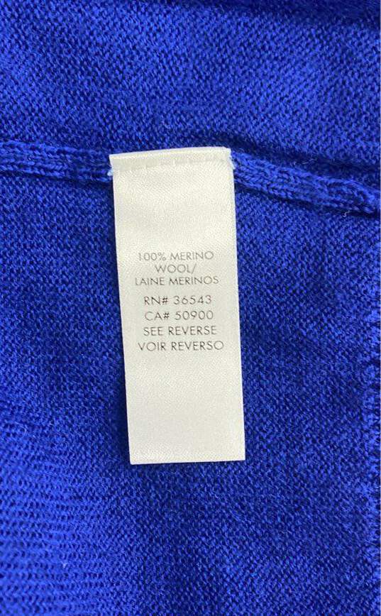 Calvin Klein Blue V Neck Sweater - Size Large image number 6