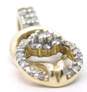 10k Yellow Gold 0.44CTTW Diamond Cluster Pendant 1.6g image number 3