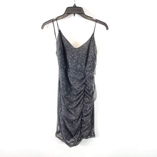 Windsor Women Black/Silver Mini Dress Sz L Nwt image number 1