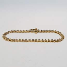 10K Gold Diamond Tennis Bracelet 5.6g