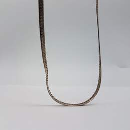Mexico Sterling Sliver Herringbone 21 Inch Chain Necklace 17.0g alternative image