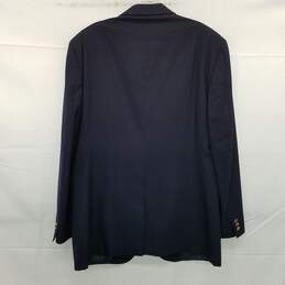 AUTHENTICATED Burberry Dark Navy Wool Tailored Jacket alternative image