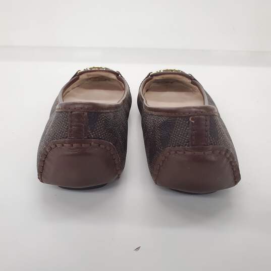 Michael Kors Women's Brown Coated Canvas Monogram Flats Size 6.5 image number 3