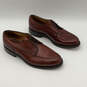 Mens Bradley 2661 Brown Leather Almond Toe Derby Dress Shoes Size 9.5 D image number 1