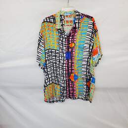 Jams World Made In Hawaii Multicolor Button Up Shirt MN Size XL