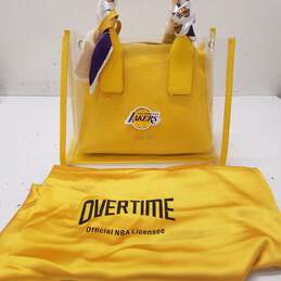 LA Lakers Overtime Top Handle Satchel Yellow