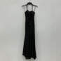 NWT Womens Black Sequin Sleeveless Sweetheart Neck Back Zip Maxi Dress Sz 6 image number 1