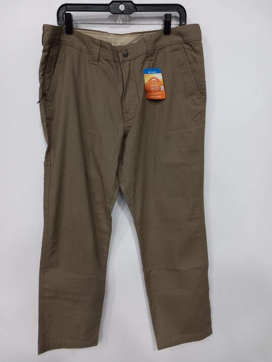 Columbia Omni- Shade Tan Pants Men's Size 35x32 image number 1