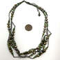 Designer Silpada 925 Sterling Silver Green Pearl Jade Chain Necklace image number 2