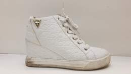 Guess Whites Wedged Sneaker Size 10