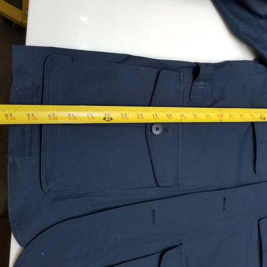 Men's Maceoo deep blue cotton twill cargo coat image number 7