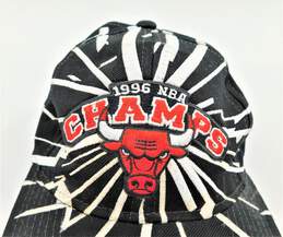 VNTG Chicago Bulls 1996 NBA Champs Shockwave Baseball Cap Hat Jordan Basketball alternative image