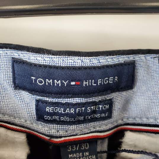 Tommy Hilfiger Men Black Twill Pants Sz 33 NWT image number 3