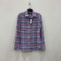 NWT Mens Multicolor Plaid Long Sleeve Front Pocket Button-Up Shirt Size S image number 2