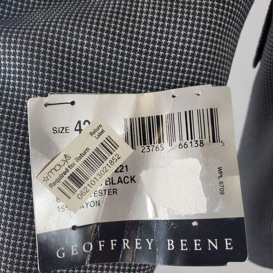 Geoffrey Beene Men's Black Sport Coat SZ 42R NWT image number 9