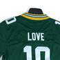 Nike Mens Green Gold Green Bay Packers Jordan Love #10 NFL Players Jersey Size S image number 4