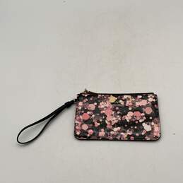 Kate Spade New York Womens Black Pink Outer Pocket Wristlet Wallet