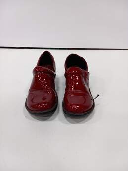 BOC Women's Red Leather Walking Shoes alternative image