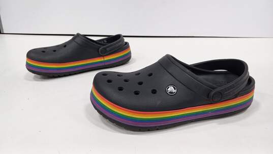 Crocs Crocband Unisex Pride Rainbow Clogs Size M6 W8 image number 3
