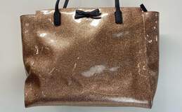 Kate Spade Mavis Street Taden Rose Gold Glitter PVC Tote Bag