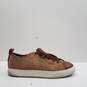 Coach York Suede Lace Up Sneakers Beige 8 image number 1