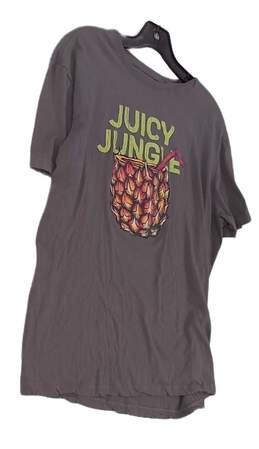 Mens Gray Juicy Jungle Graphic Short Sleeve Crew Neck T-Shirt Size Large alternative image