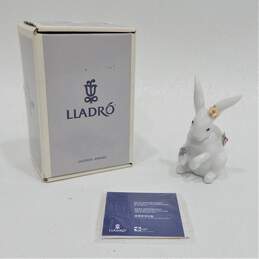 Lladro 06100 On Hold Bunny Rabbit Porcelain Figurine IOB