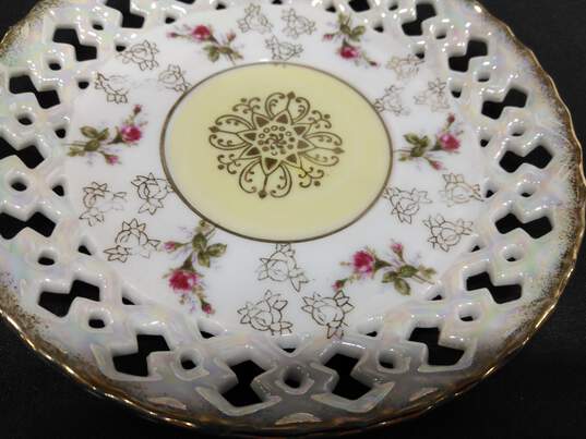 Set of 2 Vintage Royal Sealy China Floral Saucers image number 3