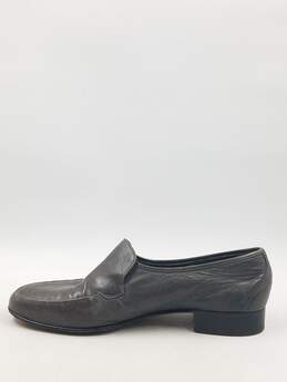 Authentic BALLY Gray Leather Loafers M 10M alternative image