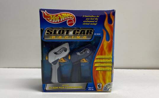 Hot Wheels Mattel Slot Car Racing CD-ROM Plus 2 Controllers image number 1