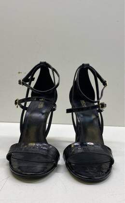 Michael Kors Embossed Leather Strappy Heels Black 9 alternative image