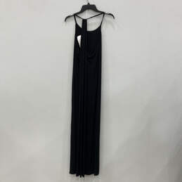 NWT Womens Black Sleeveless Halter Neck Spaghetti Strap Maxi Dress Size M alternative image