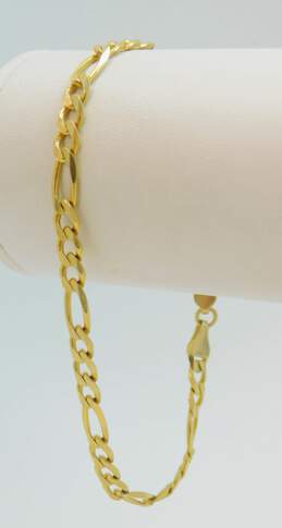 14K Gold Figaro Chain Bracelet 7.6g alternative image