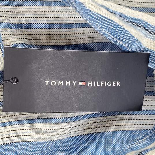 Tommy Hilfiger Women Blue Striped Skirt Sz 10 NWT image number 5