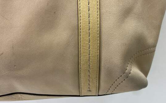 COACH F13098 East West Tan Leather Gallery Tote Bag image number 7