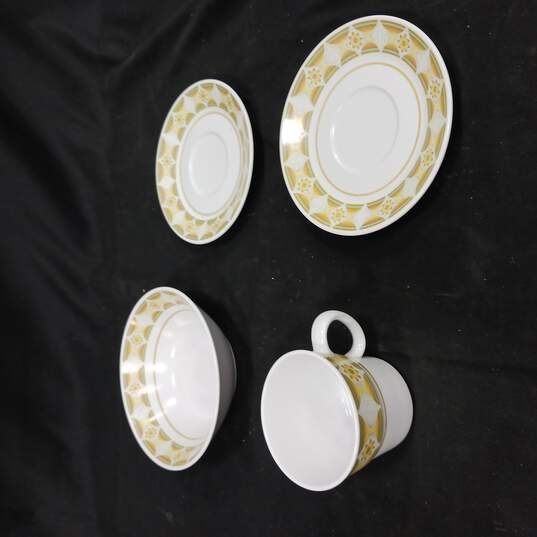 Set of 4 Progression Sunglow Tea Cup, Cereal Bowl & Saucers image number 1
